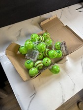 Green Christmas Baubles Light Up