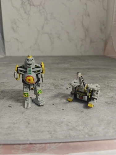 Set of 2 Vintage Mighty Morphin Power Rangers Mini Zord Figures