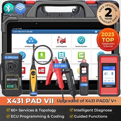 LAUNCH X431 PAD VII Elite PAD 7 OBD2 Diagnosegerät + XPROG3 i-TPMS BST360 VSP600