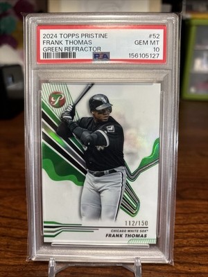 2024 Topps Pristine - Frank Thomas #52 Green Refractor /150