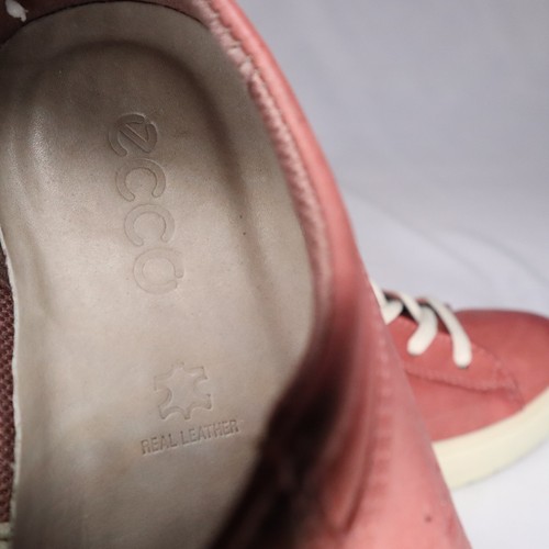 Scarpe ECCO donna 38 Fara sneakers casual pelle malva stringate punta tonda bassa - Foto 9 di 11