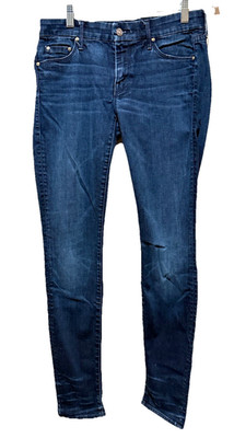 MOTHER Jeans The Looker Denim  Love Lust & Pixie Dust Blue Whiskers USA SZ 27