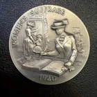 WOMENS SUFFRAGE 1920 LONGINE SYMPHONETTE 37 Grams .925 Sterling Silver Art O93