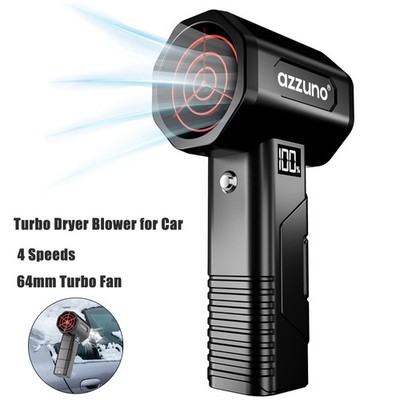 AZZUNO Turbo Dryer Blower for Cars, Violent Turbo Fan, 1400G Instant Thrust
