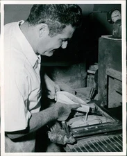 1968 Photo Aronow grapher Equipment Vintage Tools Vintage Man Worker 8X10
