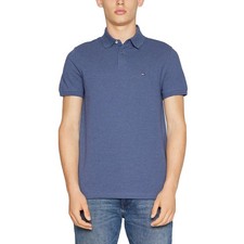 Image of Tommy Hilfiger Mens Polo Shirts1985 Regular Fit Pullover Short Sleeve Top Tee