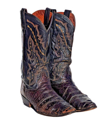 Dan Post Birmingham Mens 8 DP2386 Caiman Flank Western Cowboy Boots Chocolate