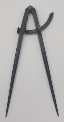 Vintage Russell Bros. Cast Iron Drafting Compass 10 Inch (#1420)