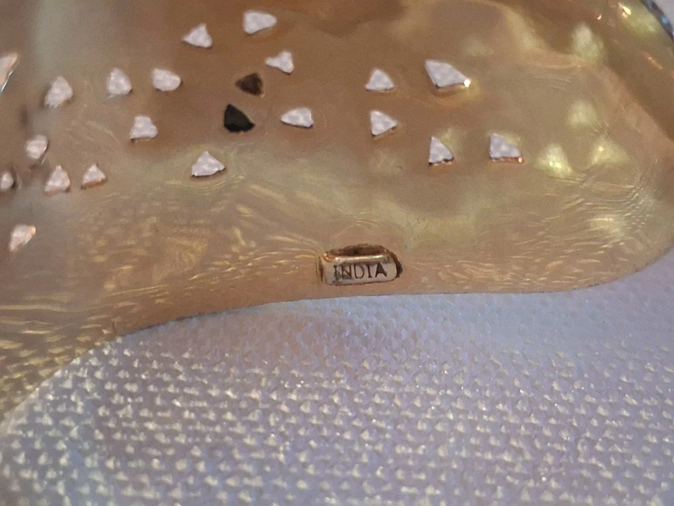 Colección Fern Finds de Fern Mallis brazalete de piedras preciosas chapado en oro/India Foto 3 de 4