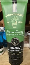 Bath Body Works Aromatherapy Stress Relief Eucalyptus Spearmint MoistuWash 10 oz