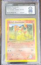 Pokemon World Record Blaine's Charmander 61/132 Gym Heroes 1st Edition POP 1 on eBay