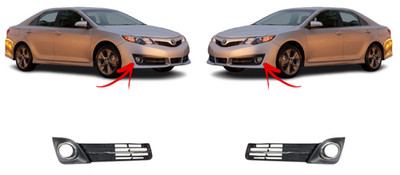 PAAR SET NEU STOßSTANGE VORNE FÜR TOYOTA CAMRY XV50 2011-2017 NEU