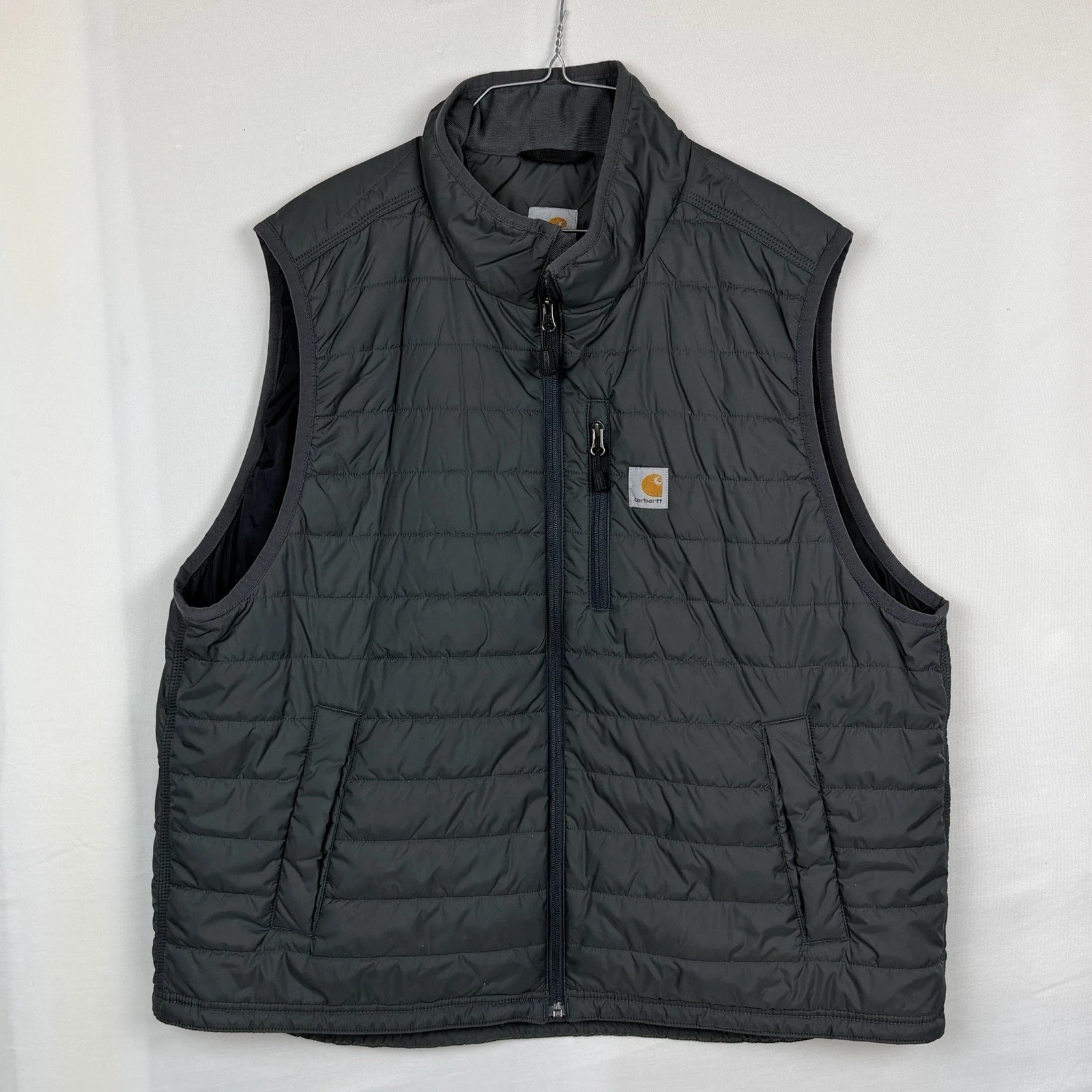 Carhartt Gilliam Vest Mens 2XL Gray Quilted Full Zip Lightweight Work
Opens in a new window or tab