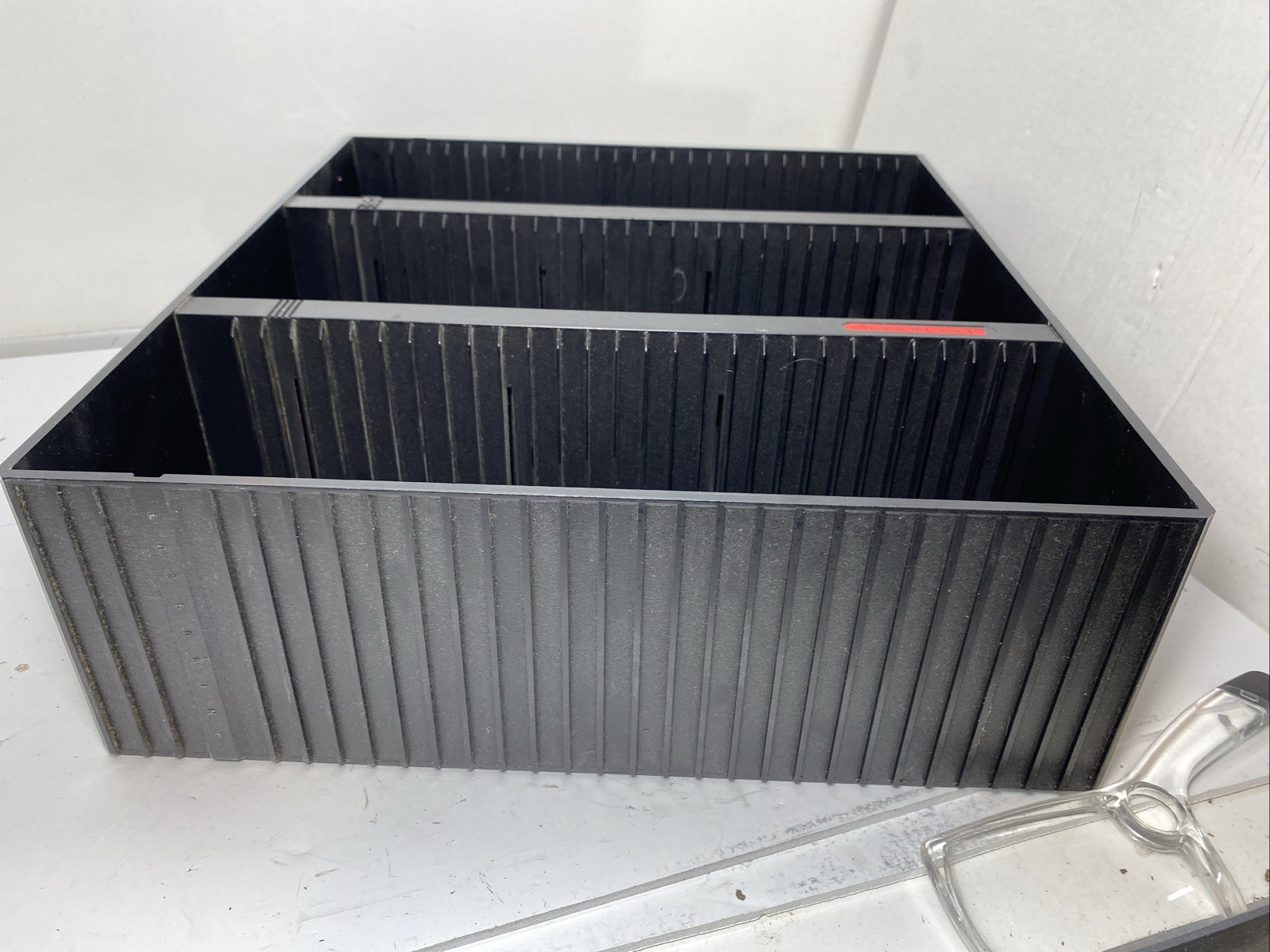 Laserline 90 CD CD90 Storage Case Wall Mount Rack Holder Black Plastic