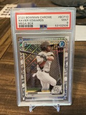 2020 Bowman Chrome Mega Box Prospects Refractors #BCP10 Xavier Edwards PSA 9