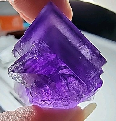 Fluorite Crystal Cave In Rock Illinois Phantom Zoning Crisp Lines Gemmy Sharp...