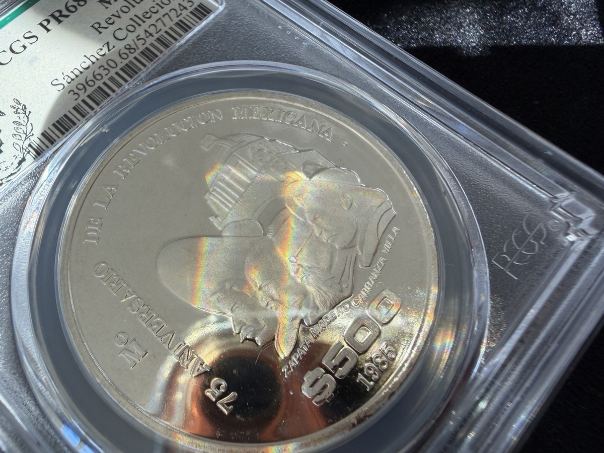 1985 Mexico 500 Pesos 75th Ann. of Mexican Revolution PR68 DCAM | eBay