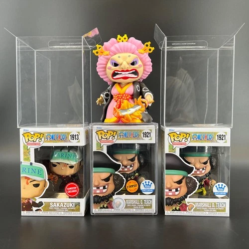 Funko Pop Lot of 4 One Piece Sakazuki Marshall D Teach Big Mom 1913 1915 1921 LE
