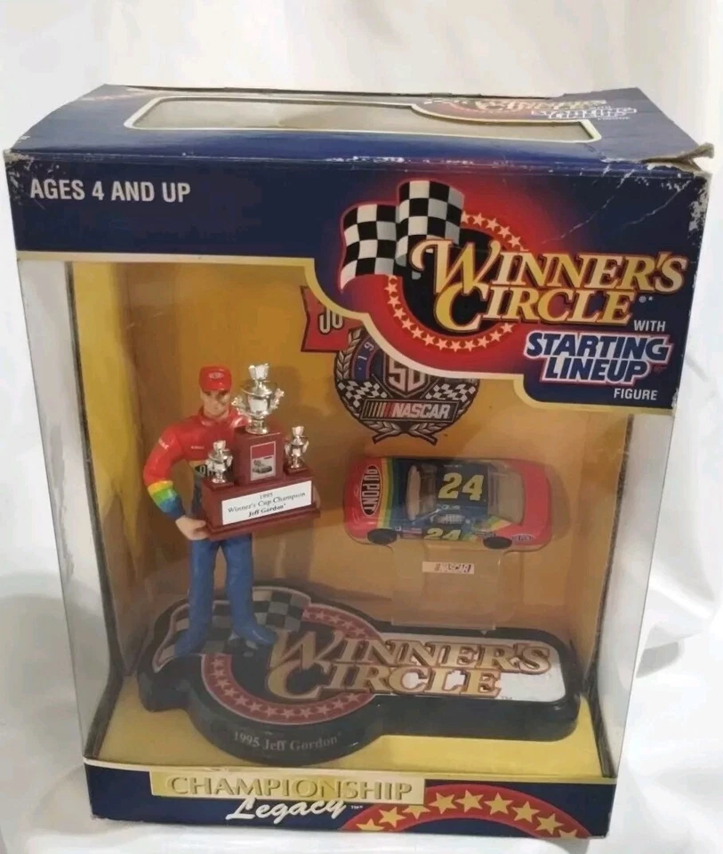 Jeff Gordon # 24 Starting Lineup Winners Circle 1995 CHAMPIONSHIP LEGACY  - Image 2 of 4