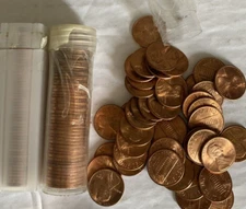 1986-D U.S. Lincoln Memorial Uncirculated Cents 3 Rolls Simi Key date 150 Coins