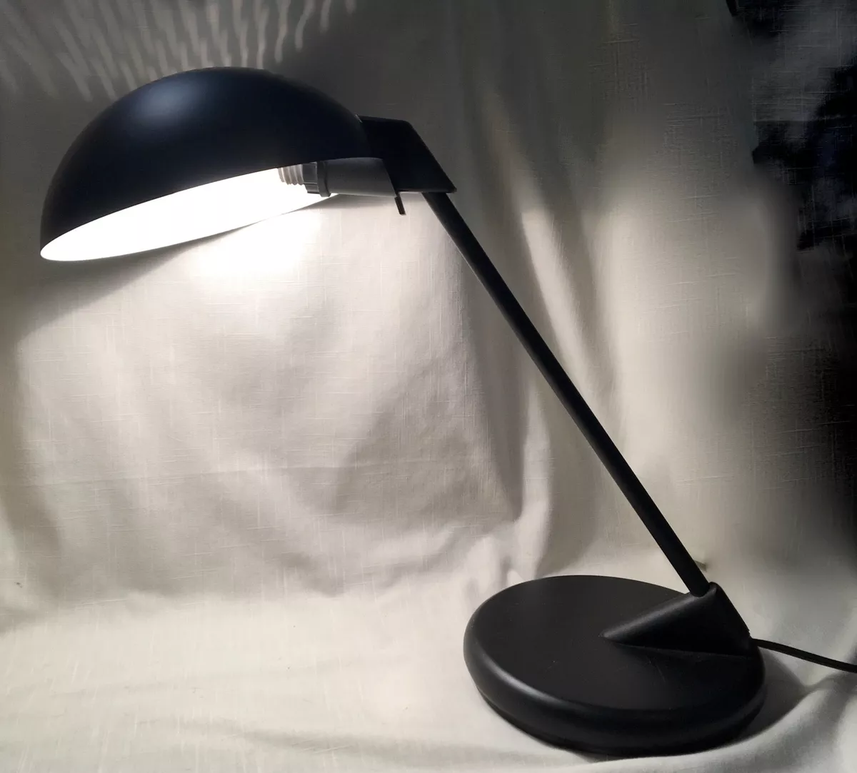 Vintage black desk on sale lamp