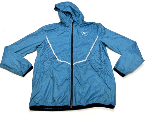 Nike Windbreaker Jacket Windrunner N7 Running Blue Outdoor Men’s M Nice