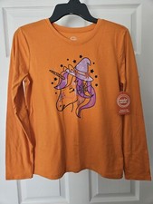 NWT Wonder Nation Girls Halloween Unicorn Long Sleeve T-ShirtSizeXXL 18 