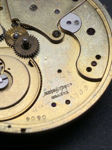 Antique P Reynaud Cie Geneve Pocket Watch Cylinder Movement Enamel Dial - Picture 2 of 7