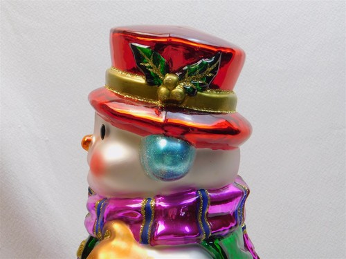Thomas Pacconi Classics Christmas Hand Blown Glass Snowman 14" Vintage 2003 MIB - Picture 7 of 23