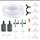 Airline Tubing Aquarium Air Pump Accessories for Fish Tank with Air Stones, Chec