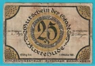 Emergency money 2150 Buxtehude 25 Pfennig from 1921