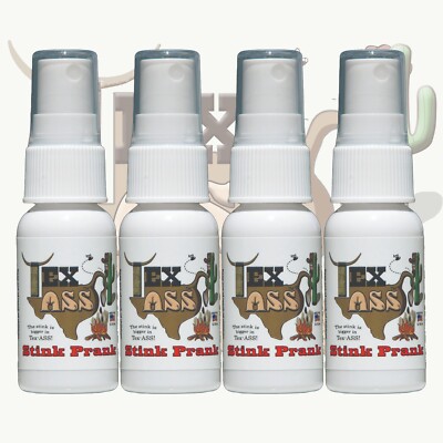 4x TEX ASS von Liquid Ass, praktischer Witz Stinkbombe Spray übler Geruch ekelhaft