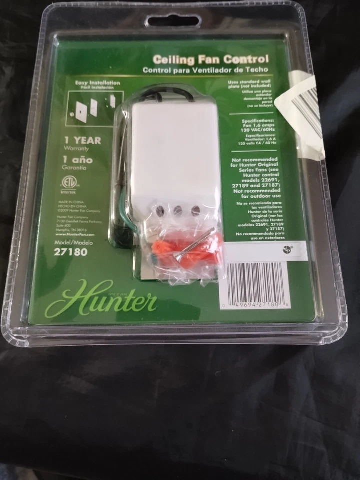 ALL FAN 3-Speed Ceiling Fan Control DIY For All Brands HUNTER Model 27180 - Image 4 of 4