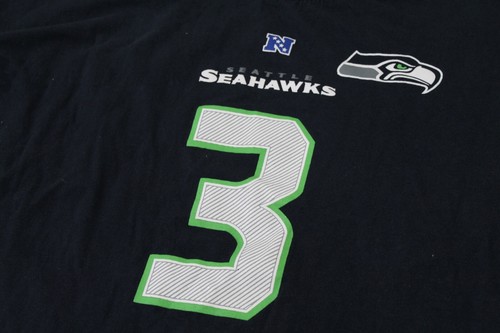 Majestic Fan Fashion Seattle Seahawks Russell Wilson #3 LS T-Shirt Women's 1X - Picture 3 of 5