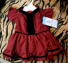 Pet Dress Dog or Cat Red Black xs med ea New 