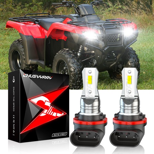 Kit 2 LED 6000K Per Fari Anteriori Honda Rancher 420 (2022 E Compatibili) - 12V, 2000 Lumen, Super Bright