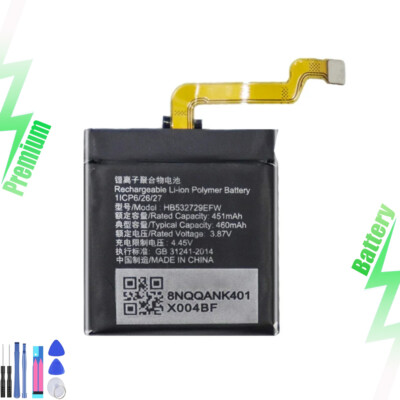 For HUAWEI GT2 Pro 450mAh Smart Watch New Battery - HB532729EFW