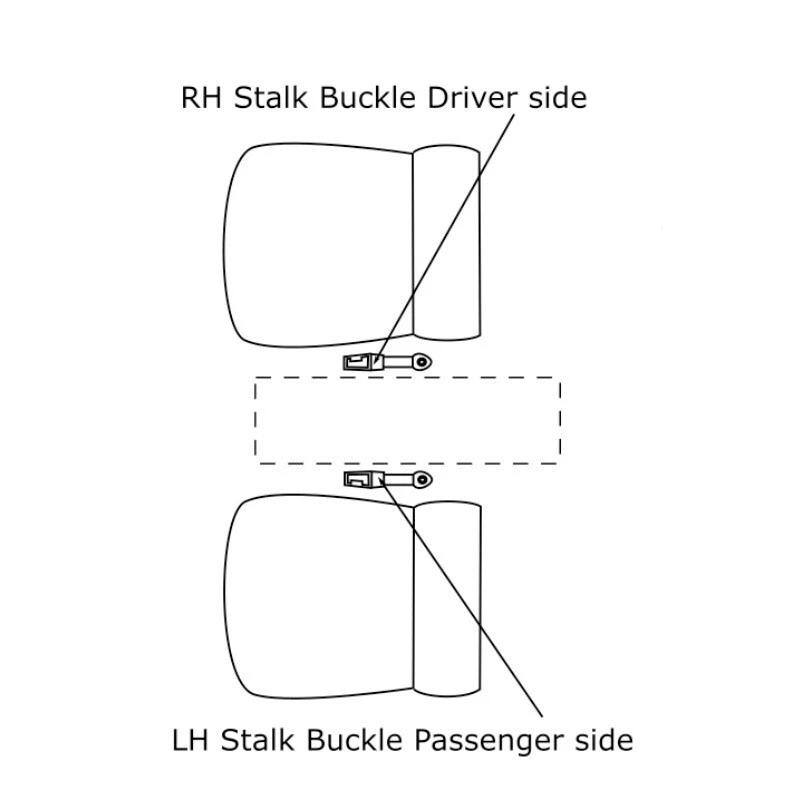 Kit de cinturón de seguridad delantero para adaptarse a Ford Falcon XA 1972-76 sedán y vagón asiento con canastilla Foto 4 de 4