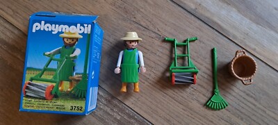 Set Playmobil Vintage 1993 – Jardinier Et Vie Quotidienne En Ville – 3752