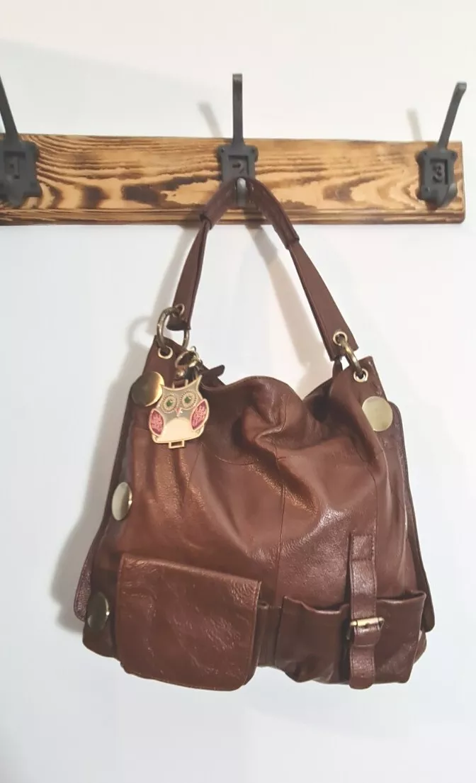 Maria Bag Tan Brown soft Leather LARGE Bucket Tote shoulder Bag
