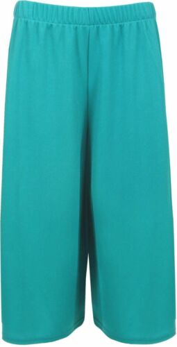 Pantalones Cortos Culottes Mujer Pierna Ancha Damas Elástico Estampado Elástico Talla Grande - Imagen 17 de 38