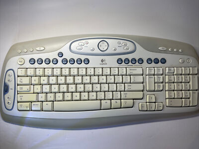 Logitech Cordless Desktop LX 501 Ergonomic Keyboard Only No Mouse/ Accessories