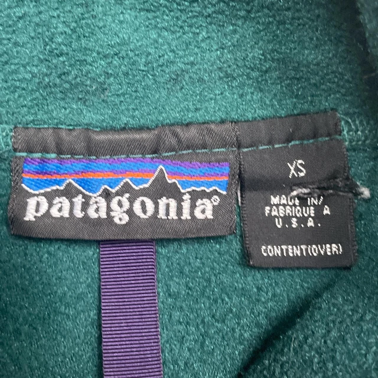 patagonia vintage fleece full zip 90s made in usa jacket