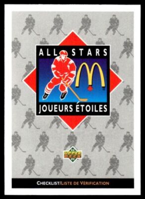 1992-93 Upper Deck McDonald's All-Stars - You Pick & Complete Sets & Holos