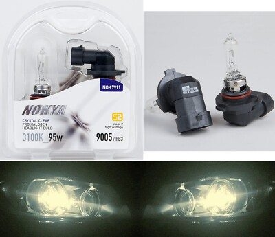 Nokya Warm White 9005 HB3 Nok7911 95W Two Bulbs Head Light High Beam Upgrade