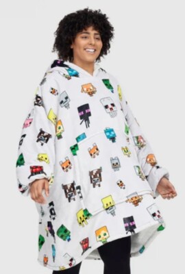New Adult Minecraft Creeper Oodie The Oodie Wearable Hoodie Warm