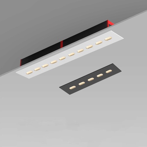 LED Linear Ceiling Light Fixture Anti-glare Eye Protection Grille Lamp Embedded - Picture 17 of 48