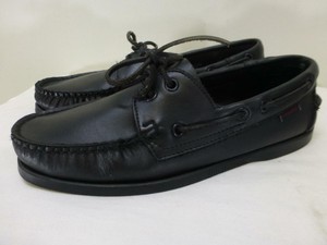 sebago docksides black