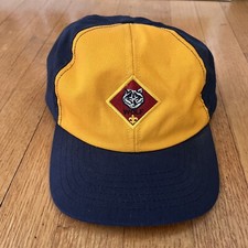 Boy Scouts America Wolf Cub Logo OSFA Snapback Adjustable Flat Brim 6 Panel Hat