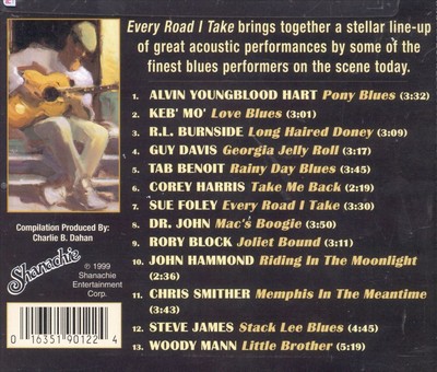 VARIOUS ARTISTS EVERY ROAD I TAKE: THE BEST OF CONTEMPORARY ACOUSTIC BLUES NEW C